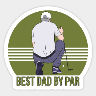 Best Dad By Par Sticker